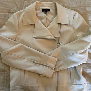 Ann Taylor white Moto jacket